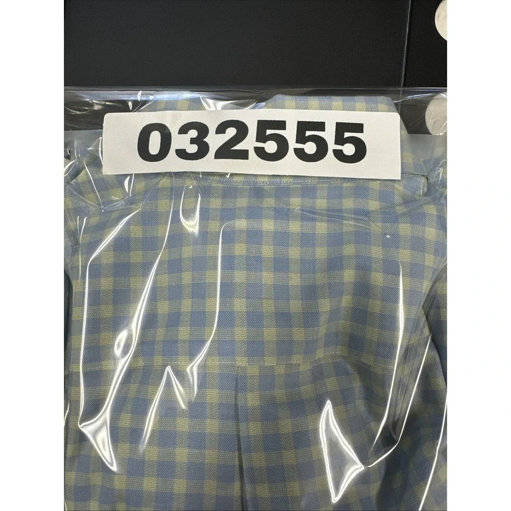 Brooks Brothers Mens Pastel Shirt Sz S Blue Yellow Gingham  Plaid Preppy - Picture 7 of 7